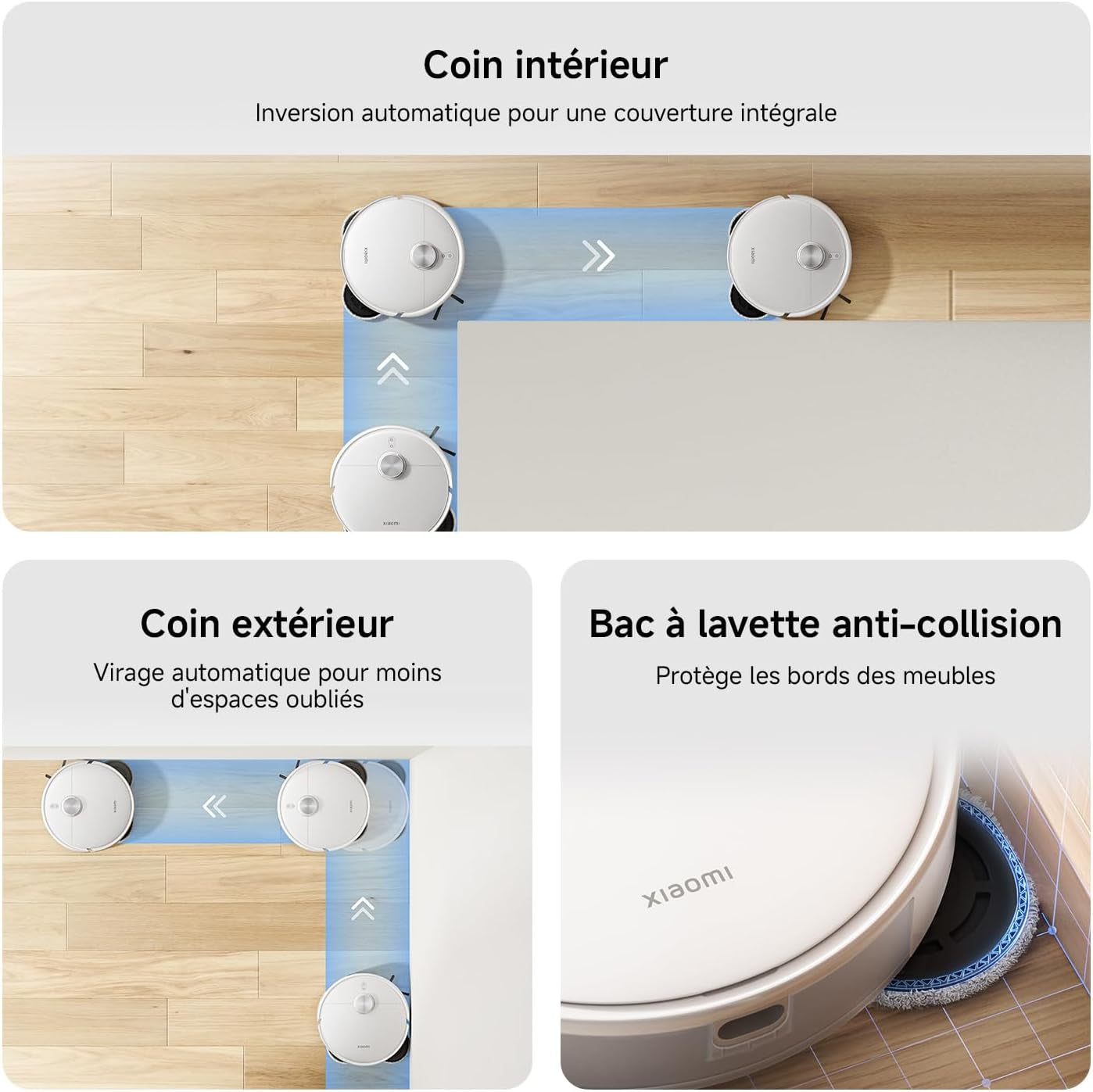 S40 Pro Aspirateur Robot, 15000Pa, Deux Bras Extensibles | Double Anti-Nœuds, Évitement D’Obstacles Grand-Angle, Détection Des Tapis, Relevage Auto Des Serpillières, Contrôle App/Voix