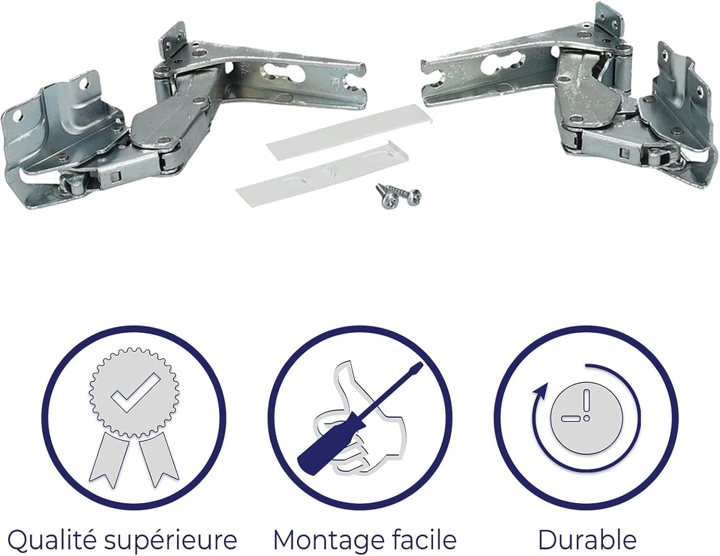 2X Charnières De Porte Réfrigérateur Compatibles Avec Bosch Balay Gaggenau Miele Neff Siemens De Dietrich 00481147 481147