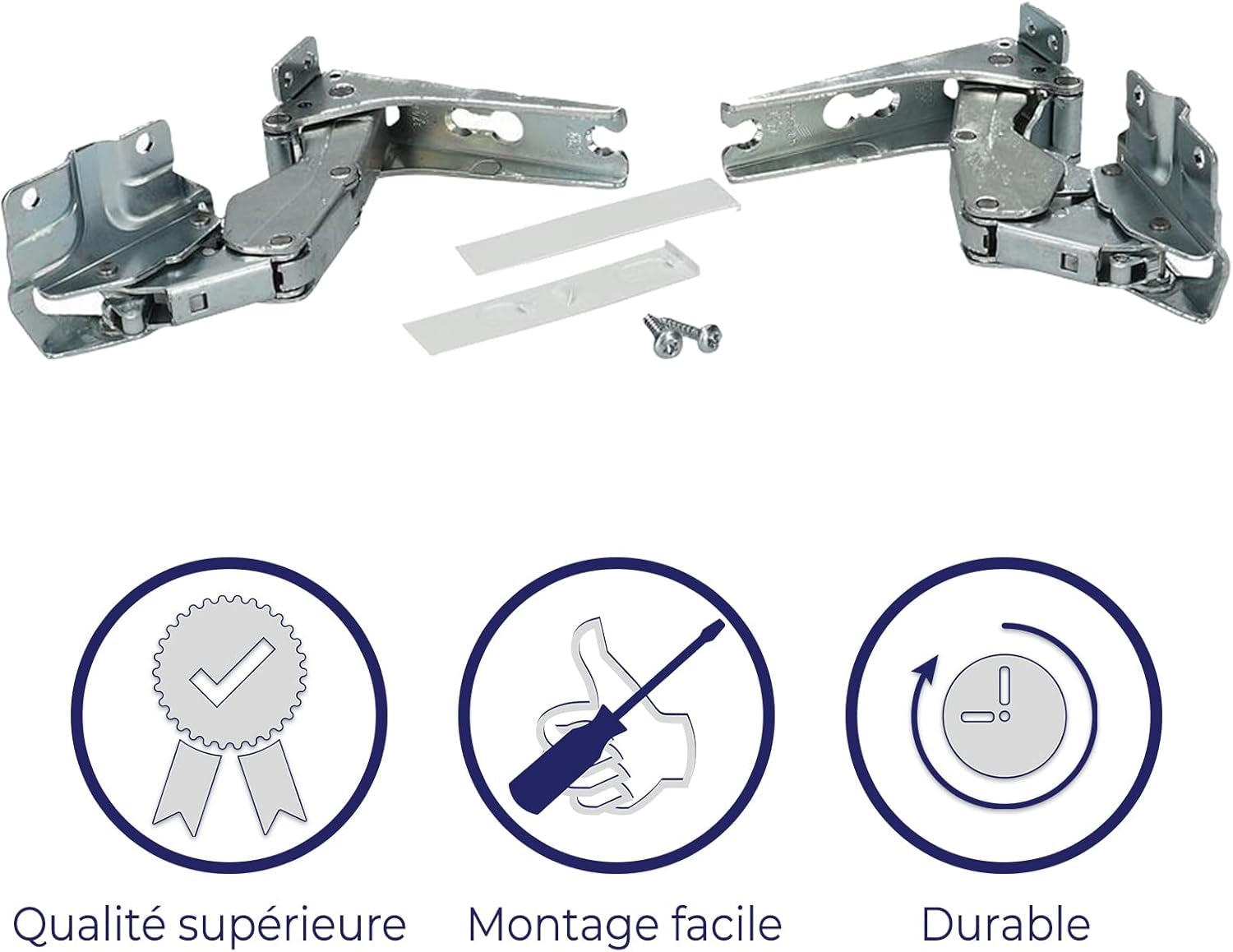 2X Charnières De Porte Réfrigérateur Compatibles Avec Bosch Balay Gaggenau Miele Neff Siemens De Dietrich 00481147 481147