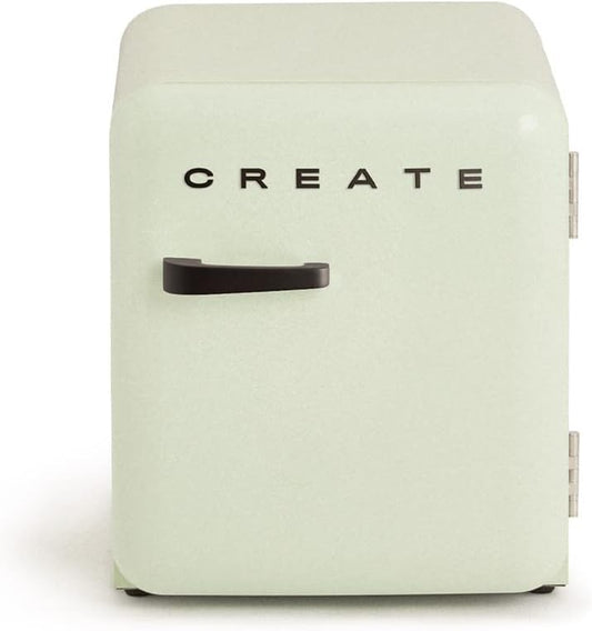 / RETRO FRIDGE 50 Black/Réfrigérateur Vert Avec Poignée Noir/Pratique Et Fonctionnel, Matériaux Résistants