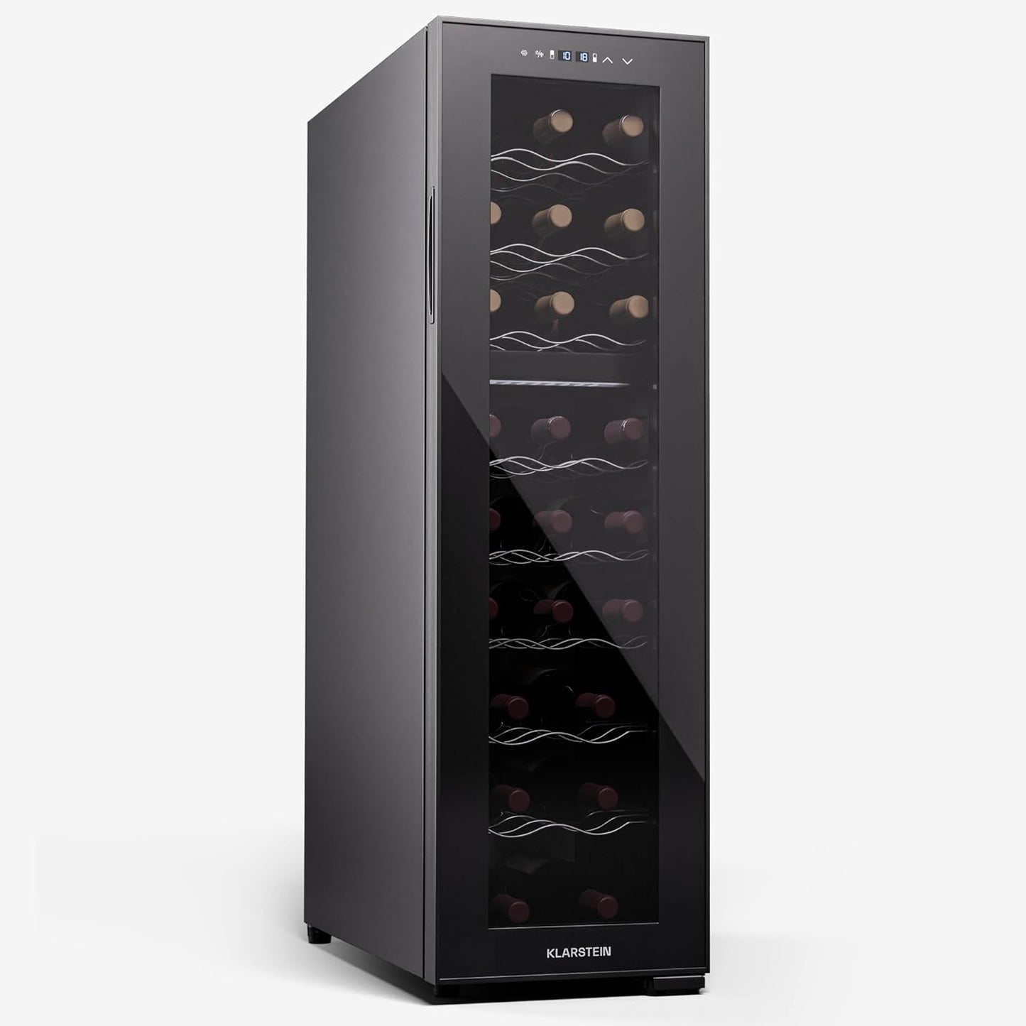 Cave a Vin, Caves À Vin De Conservation Avec Porte En Verre, Cave a Vins À Double Zone, Bar Int/Ext, Frigo Vin, Armoire a Vin, Cave a Vin De Vieillissement, Cave À Vin 24 Bouteilles