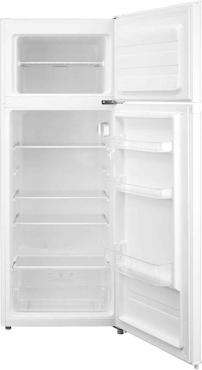 Réfrigérateur Combiné Bolero Coolmarket 2D 204 White E, 204L, 143 Cm De Hauteur, 55 Cm De Largeur, Classe E, Silencieux, Éclairage LED, Compresseur Inverter Plus, Technologie Cyclique, Blanc