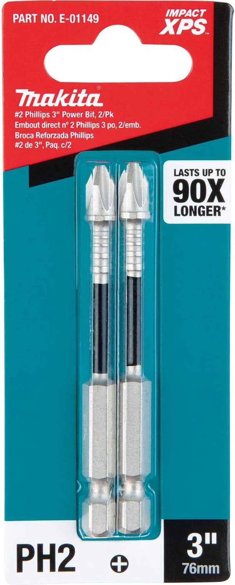 E-01149 Impact XPS™ #2 Phillips 3 Po, 2/Paquet