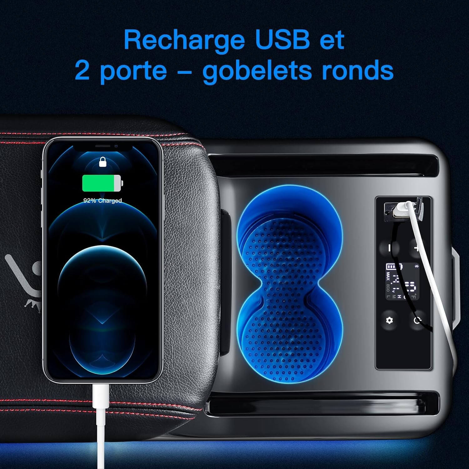 15L Compresseur Électrique, 12V Réfrigérateur De Voiture À Compresseur, APP Und Bouton Contrôle, Frigo Pour Voiture, Camion, Camping, Voyage