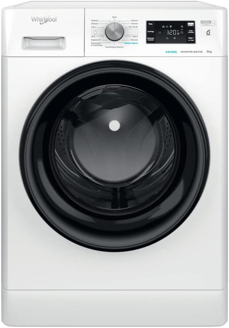 Whirlpool FFB D95 BV IT Machine À Laver 9 Kg Classe B 1200 Tours Vapeur