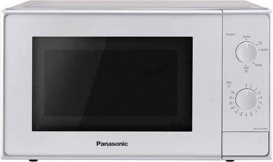 NN-E22JMMEPG | Four Micro-Ondes Solo, 20 L, 5 Niveaux De Puissance : 800W/700W/360W/270W/200W, Plateau Tournant 25,5 Cm, Intérieur Acrylique, Argent – Version FR