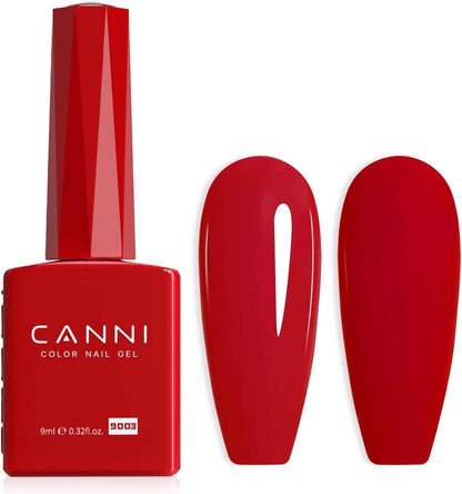 Vernis À Ongles UV Gel Semi Permanent 9Ml | Rouge Chromé Red Longue Tenue Soak off Gel Nail Polish DIY Manucure Nail Art Naturel French