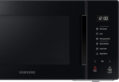 MG23T5018AK Four À Micro-Ondes, 23 L, 1100 W, Cuisson Automatique Et Home Dessert, Design Verre, Noir