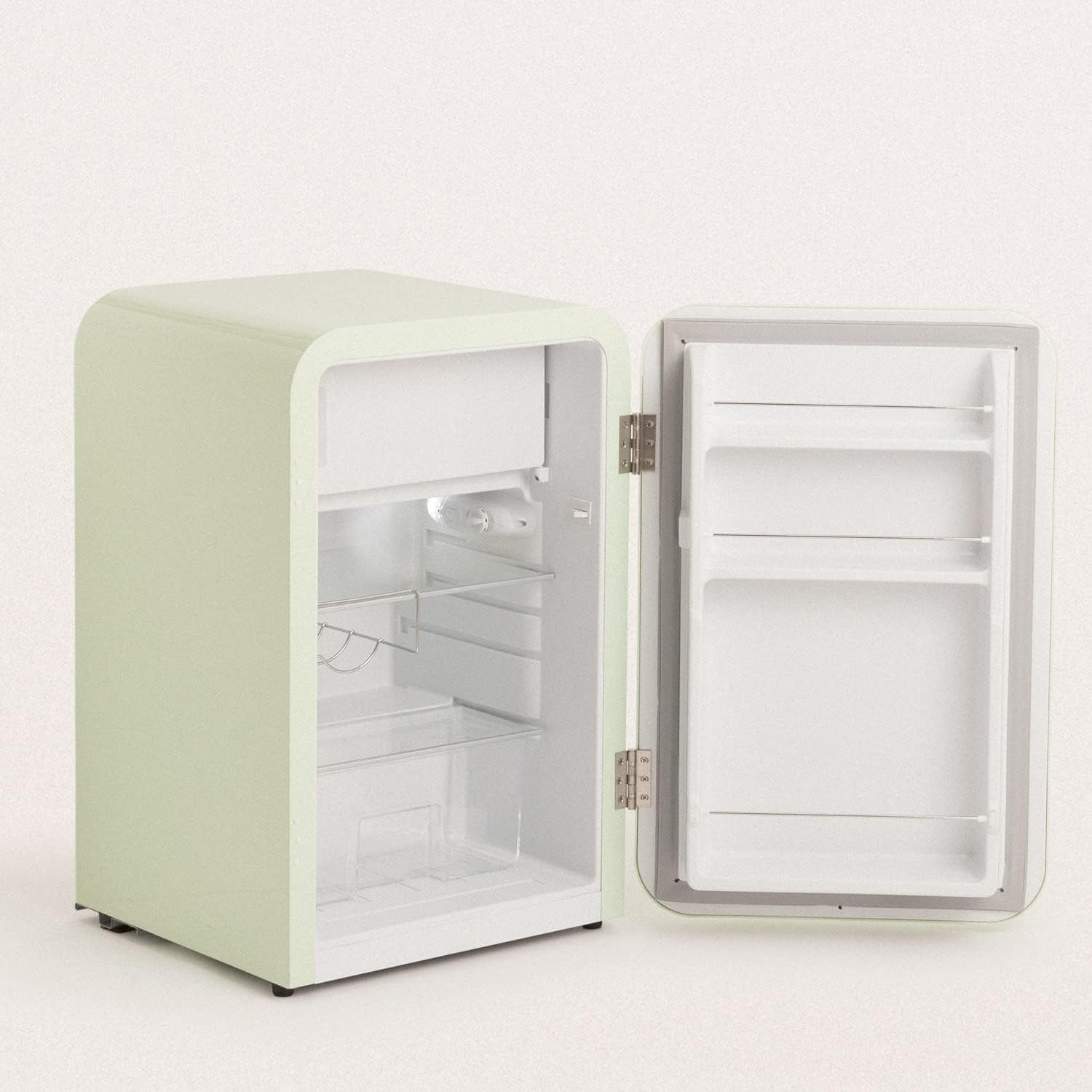 / RETRO FRIDGE 83.5 Marble/Réfrigérateur Vert Avec Poignée Marbre/Pratique Et Fonctionnel, Matériaux Résistants