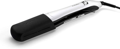 Lisseur Vapeur Lustre Steam , Technologie Advanced Ceramics, Pour Tous Les Types E Cheveux, Peigne Lissant Inclus, 5 Températures De 170°C À 210°C, Protection Des Cheveux, ST595E