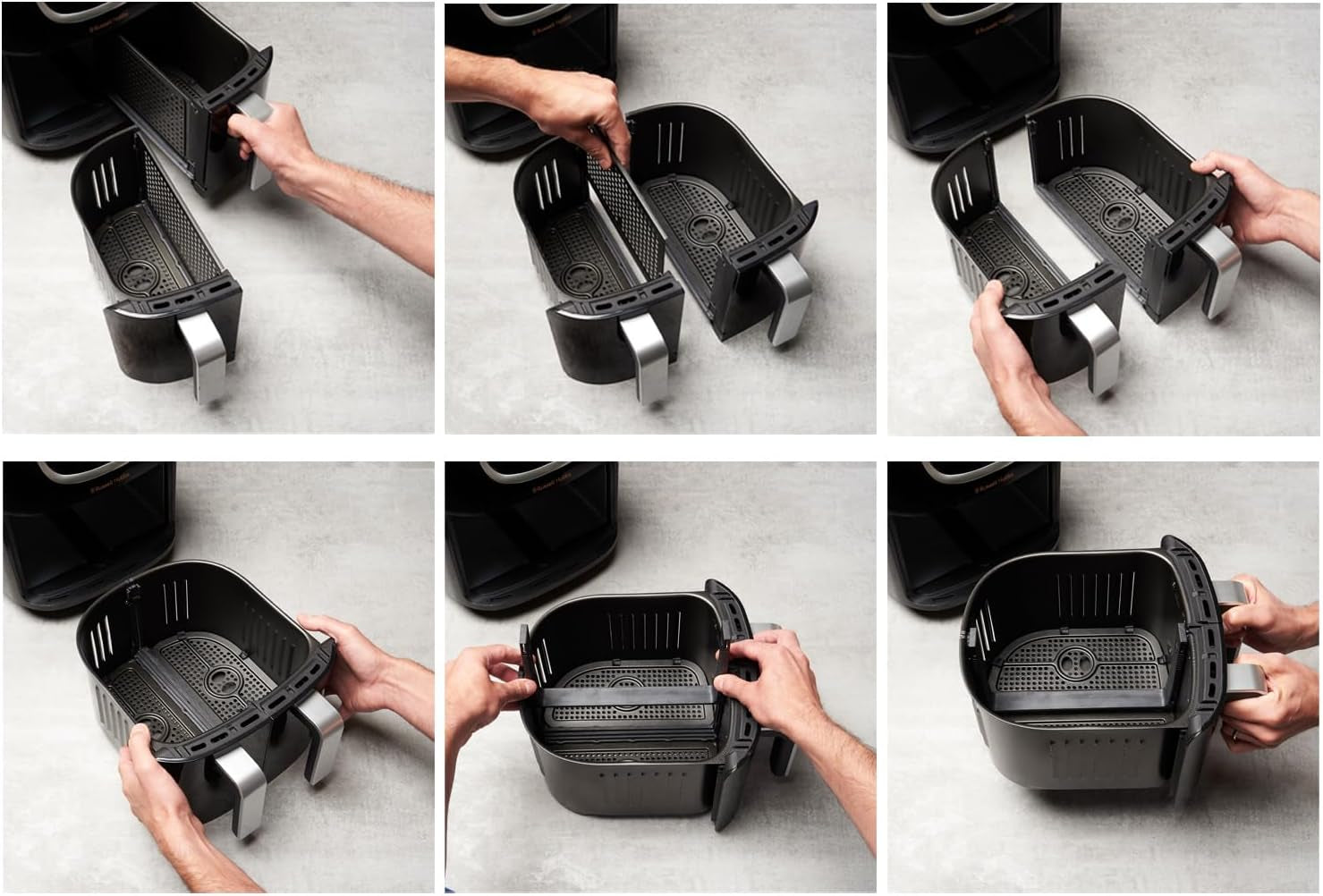 Air Fryer Double Tiroir [2 Paniers 4,25L Ou 8,5L Au Total ] Satisfry Snappi (8 En 1, Écran Tactile, Synchronisation Des Temps De Cuisson, Ajouts D'Aliments) Friteuse Sans Huile 27290-56