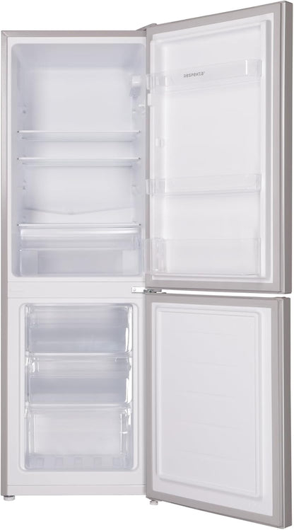 Respekta Réfrigérateur Congélateur Pose Libre / 109 L De Réfrigération / 48 L De Congélation/Avec Bac À Glaçons / KG144SI-37 / (H) 144 X (L) 47,4 X (P) 49,5 Cm / 39 Db/Argenté
