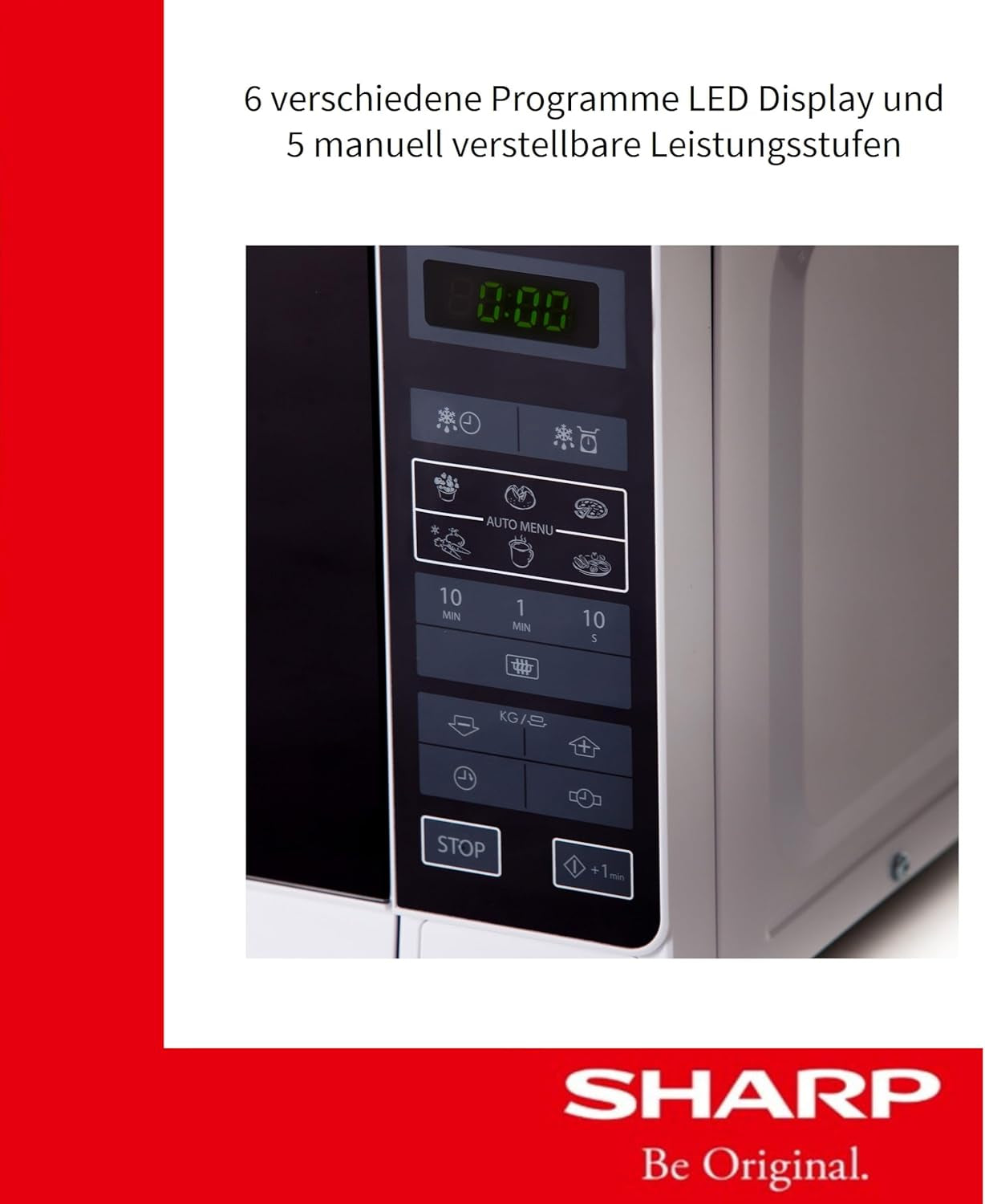 R-242INW Micro-Ondes Solo 20 Litres - Argent
