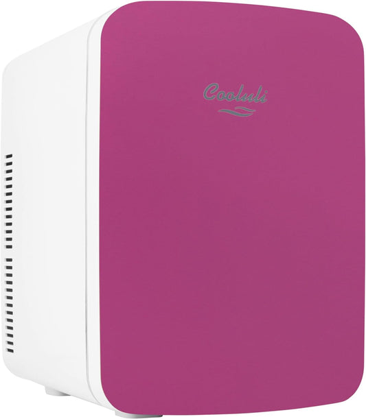 Cooluli Mini Réfrigérateur 15 L Pour Chambre À Coucher, Voiture, Bureau Et Dortoir Universitaire – Refroidisseur Portable Et Réchauffeur 12 V Pour Nourriture, Boissons, Soins De La Peau, Beauté Et