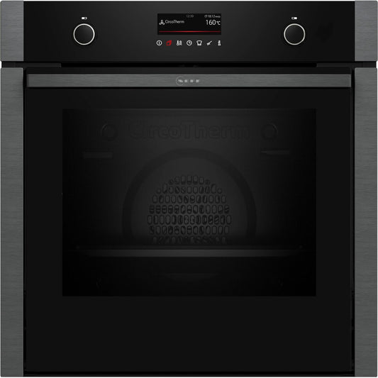 Neff B6ACP7AG0 EEK: a Einbaubackofen, 60 Cm Breit, 71 L, Pyrolyse, Grillfunktion, TFT Display, Versenkbare Bedienknebel, Graphite-Grey