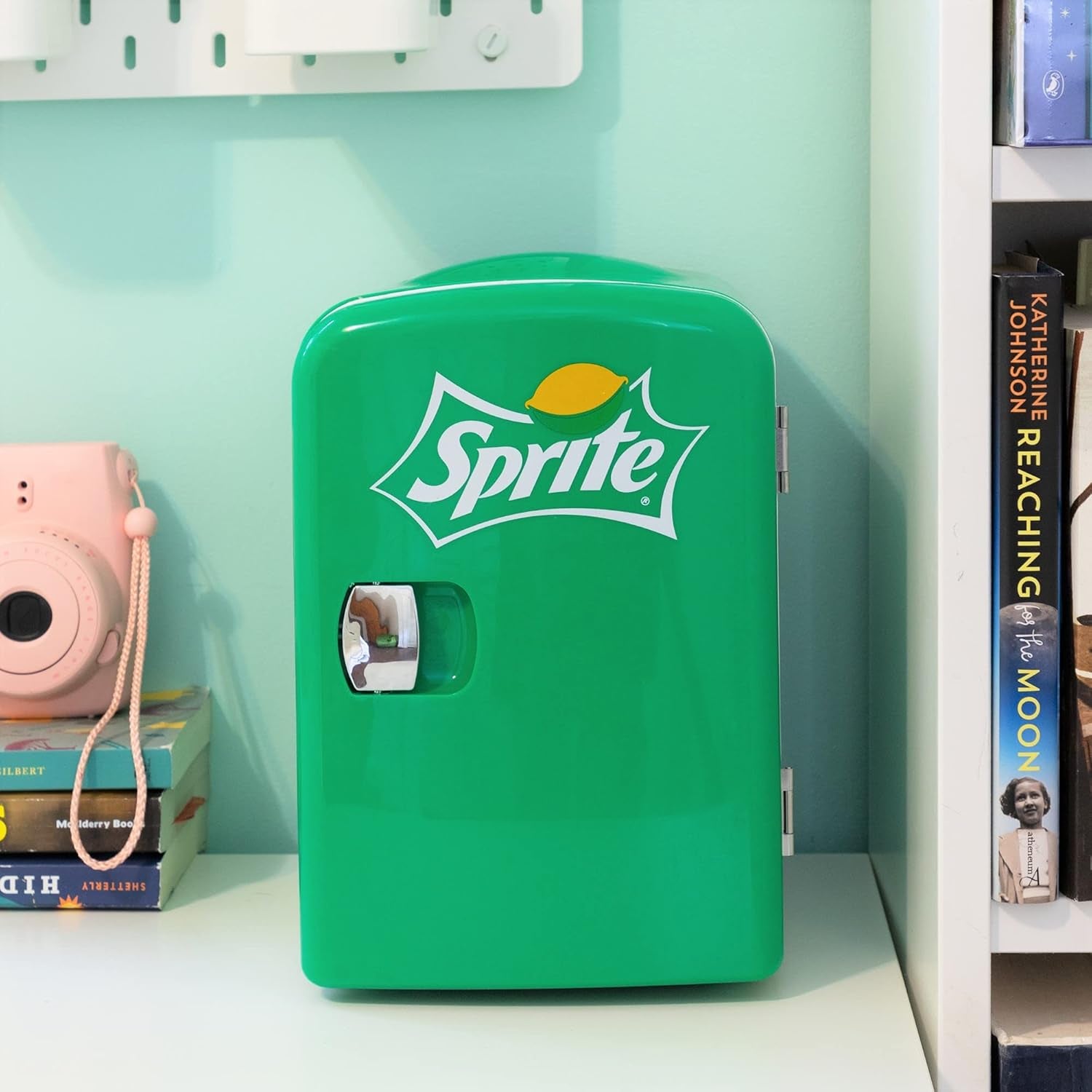 Koolatron Sprite Mini Fridge 4 Liter/6 Can Portable Fridge/Mini Cooler for Food, Beverages, Skincare -Use at Home, Office, Dorm, Car, Boat-Ac & DC Plugs Included, Green