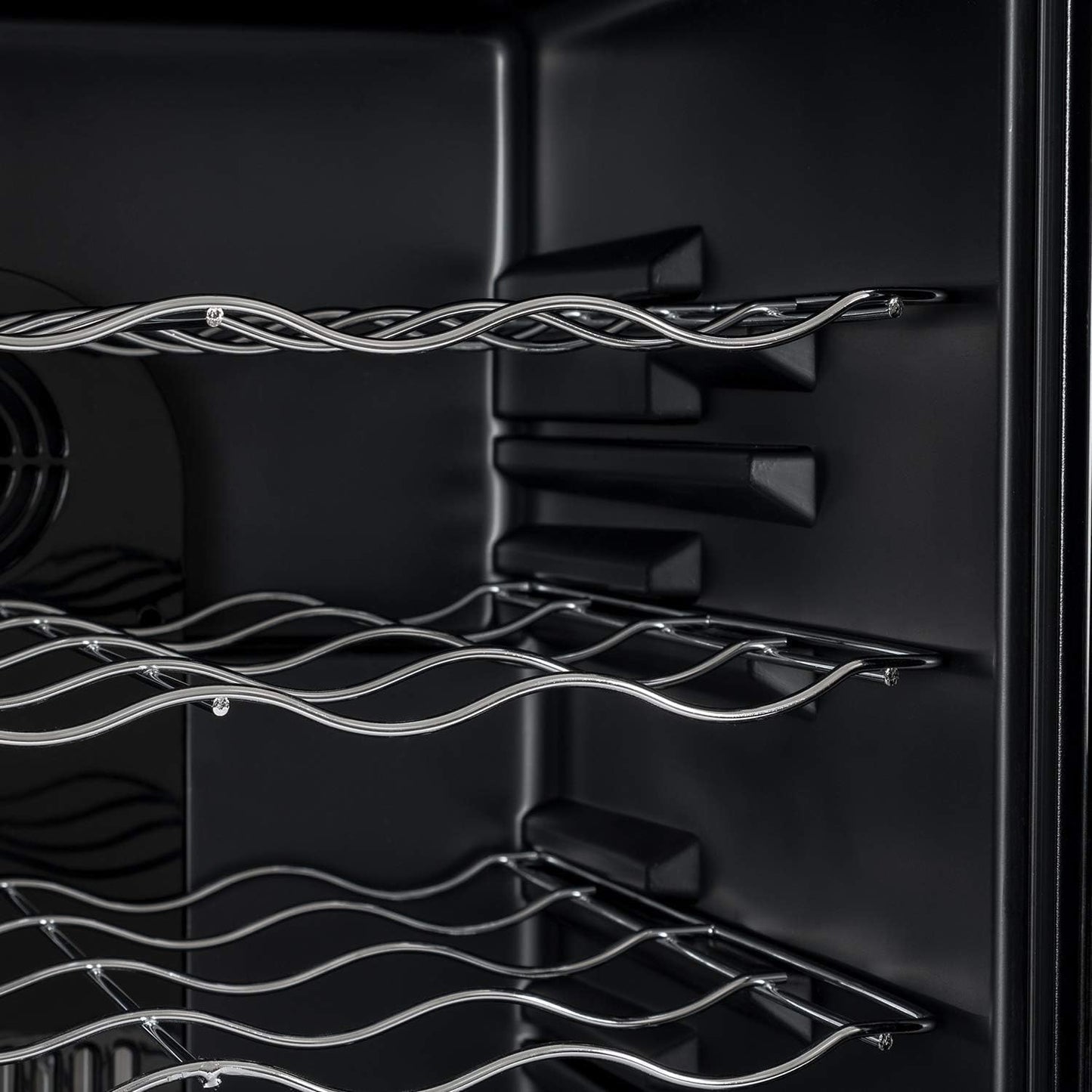 Wintem Cave À Vin Avec Réglage De La Température 5-18°C - Mini Réfrigérateur Bar Pour 24 Bouteilles | Wooler, Élégant Design Moderne, Écran LED Et Écran Tactile
