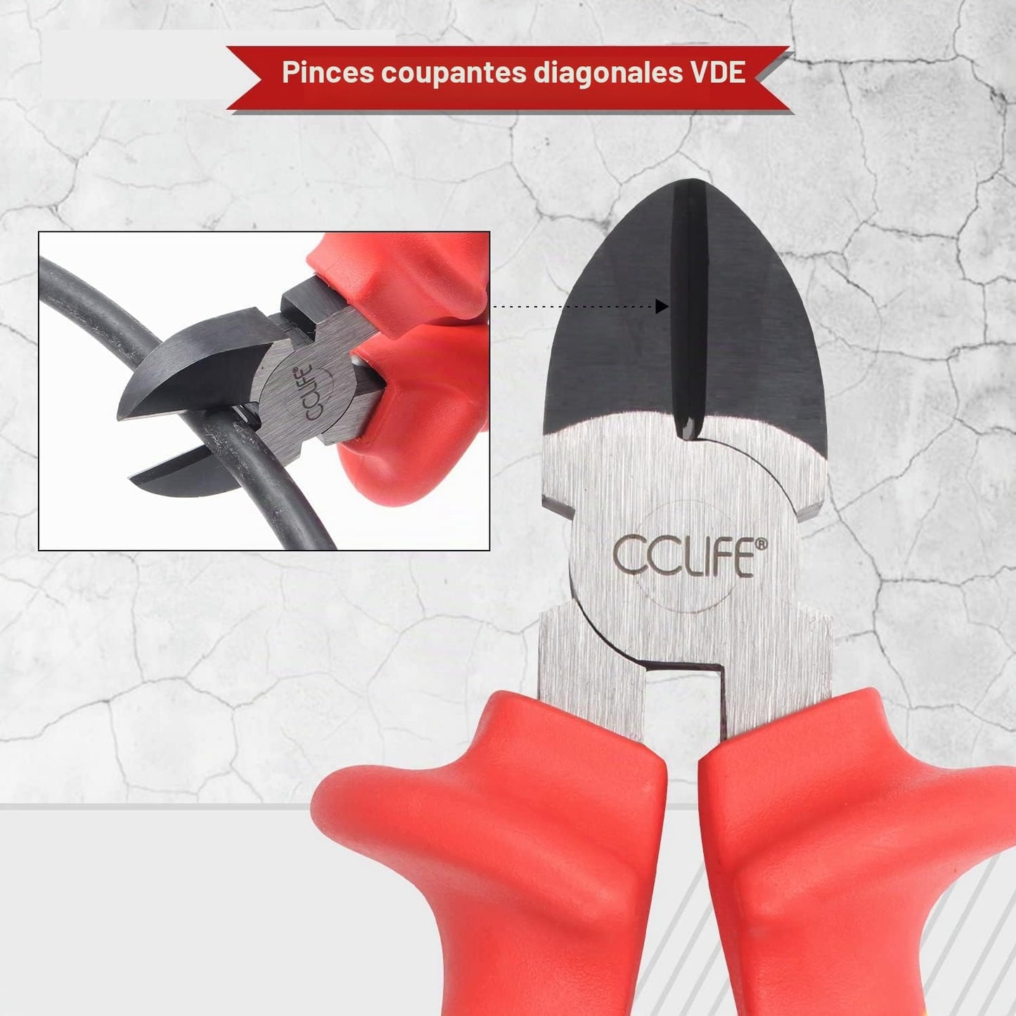 Jeu De 11Pcs VDE Tournevis Et Pinces Outils Électricien Isolé 1000V Avec Testeur De Tension, Coffret Tournevis Tête Plats Et PH Cruciformes, Poignée En Caoutchouc Antidérapante | Avec Testeur De Tension, Tournevis À Fente Et Phillips Ainsi Que Pinces VDE