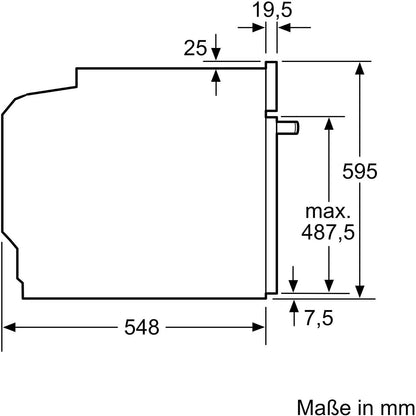 HB578ABS0 Four 71 L a Noir, Acier Inoxydable