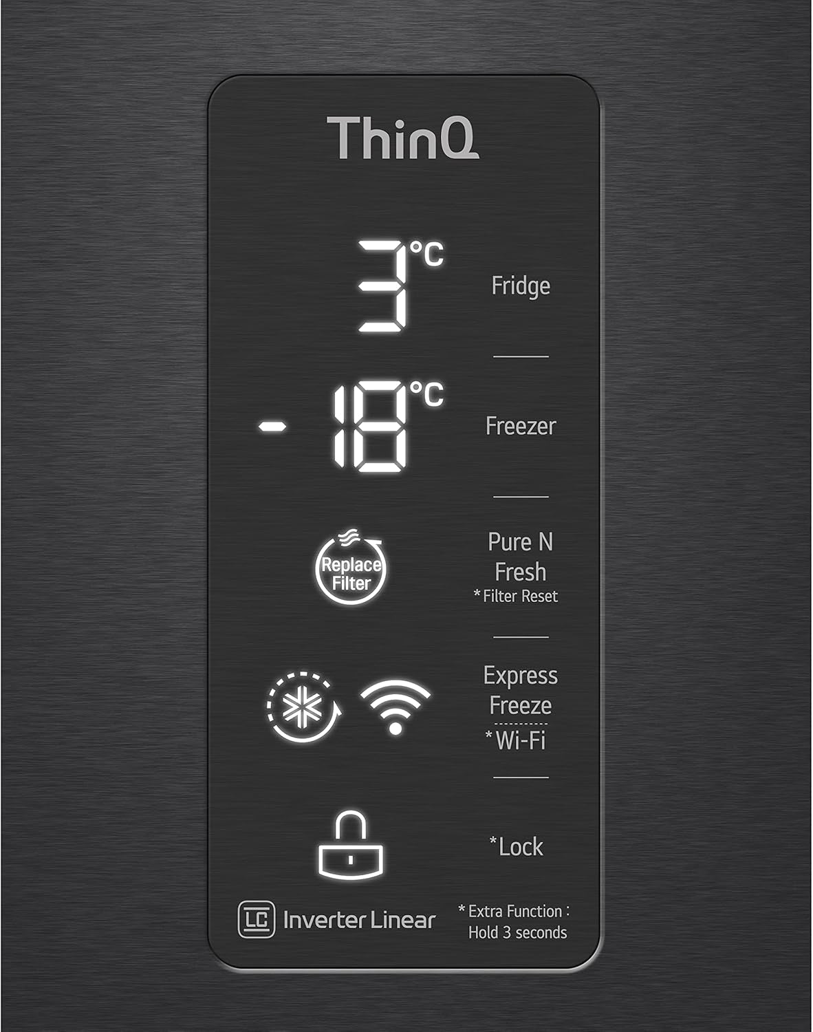 GMQ844MC5E Réfrigérateur Américain Multidoor Total No Frost Avec Congélateur, 530 L, Technologie Instaview, Door Cooling Et Cooling Linéaire - Réfrigérateur Smart Multidoor Avec Wi-Fi Et Écran LED