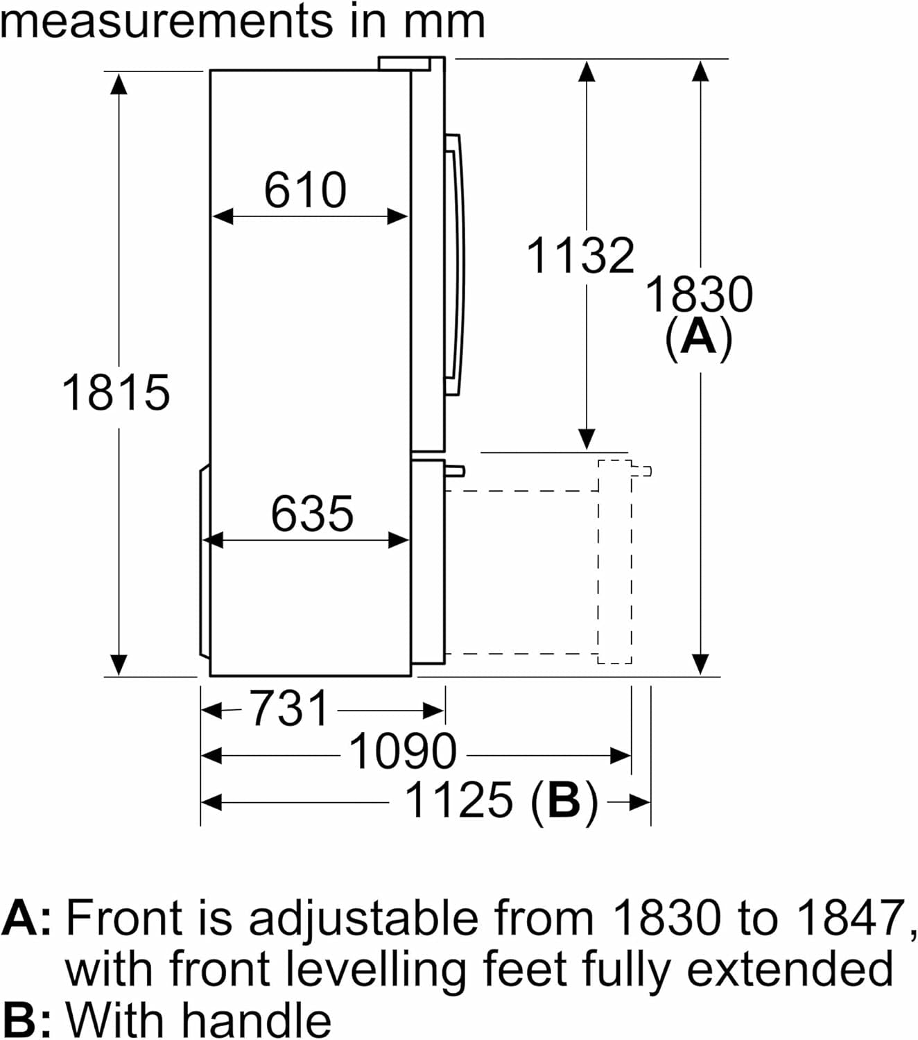 Réfrigérateur 3 Portes KFF96PIEP