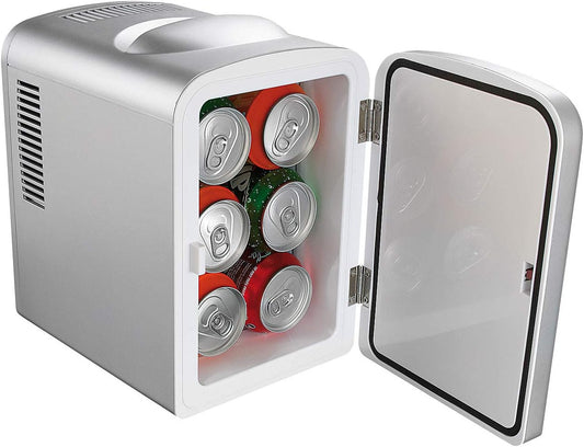 Rosenstein & Söhne Mini Réfrigérateur 2 En 1 Avec Prise 12/230 V - Gris