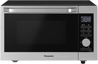 NN-C69KSMEPG Four Micro-Ondes Combiné Gril Et Plateau Tournant En Verre, 30L, 1000W, 40/100-220°C, 30 Programmes, Décongélation Auto, 5 Niveaux De Puissance, Minuterie, LED, Acier Inoxydable