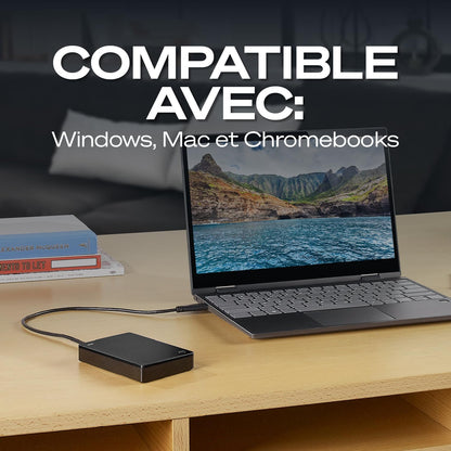 1Todisque Dur Portable | USB 3.0 (STGX1000400) | Stockage HDD Quotidien. Sauvegarde Plug-And-Play. Windows & Macos. Essai Adobe CC. Garantie 2 Ans + Rescue