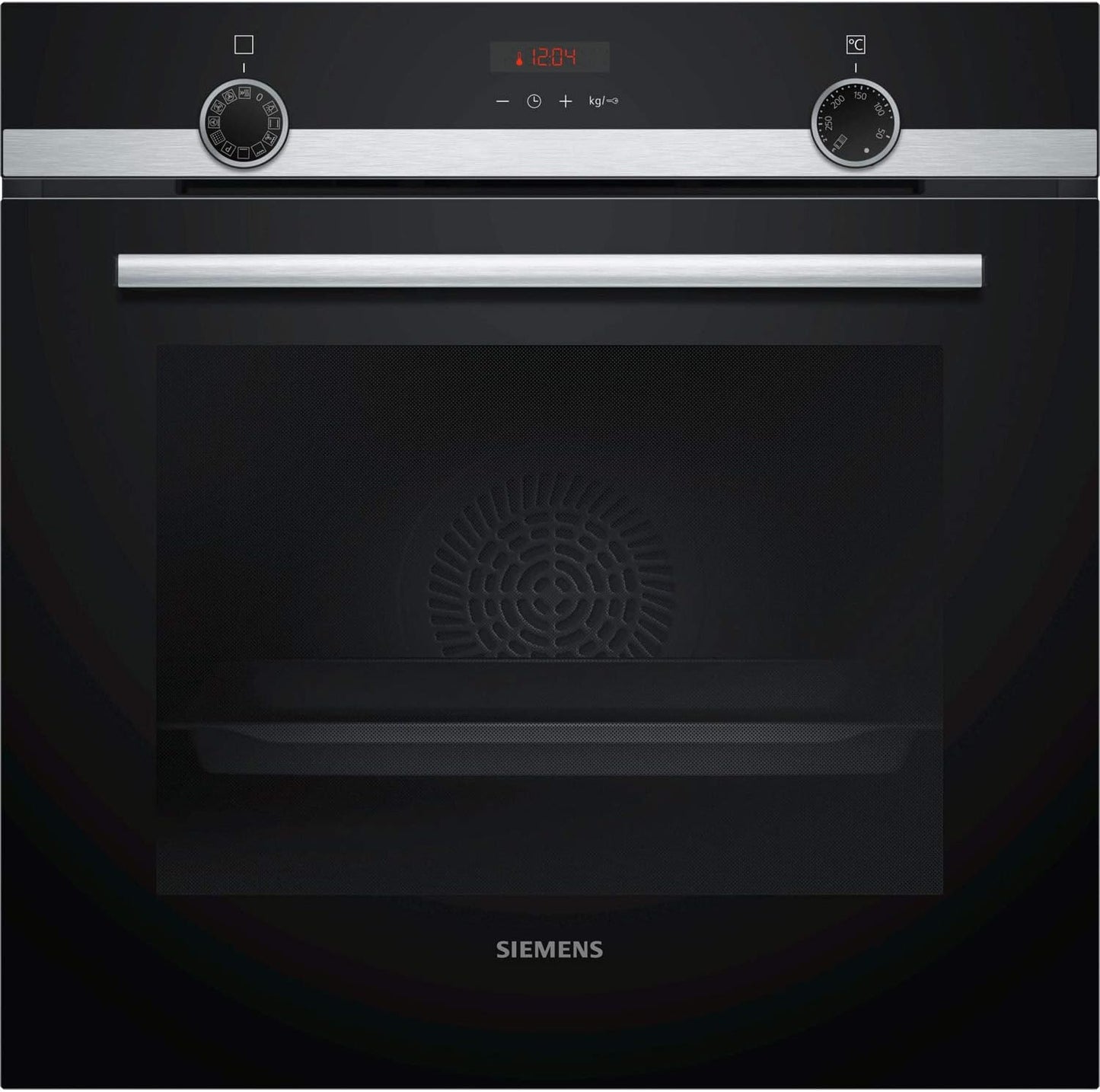 HB574AER0 Iq300 Four Multifonction Pyrolyse, 60 Cm, 3600 W, 10 Programmes Automatiques, Verrouillage De Sécurité, Noir Et Acier Inoxydable