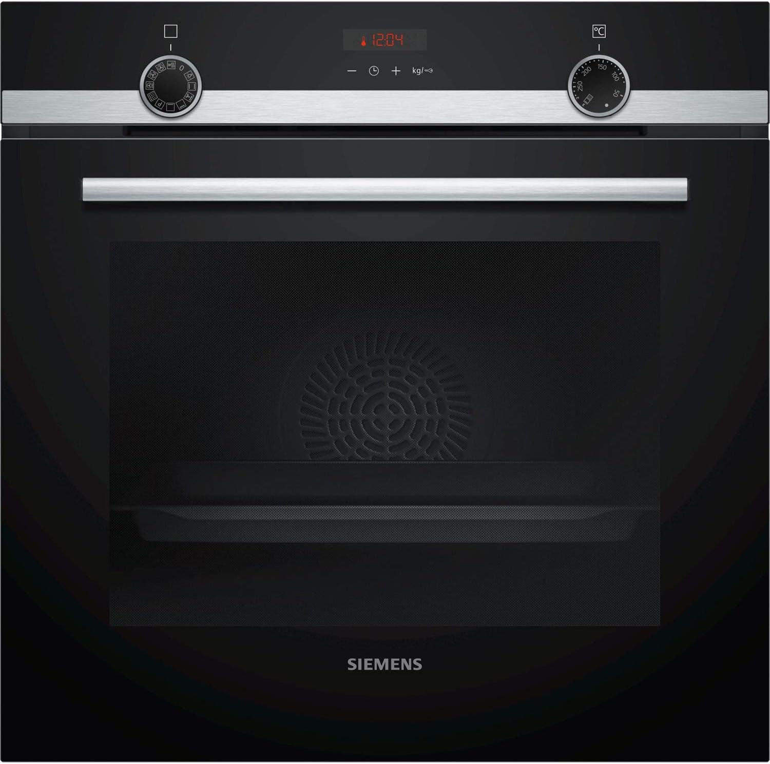 HB574AER0 Iq300 Four Multifonction Pyrolyse, 60 Cm, 3600 W, 10 Programmes Automatiques, Verrouillage De Sécurité, Noir Et Acier Inoxydable