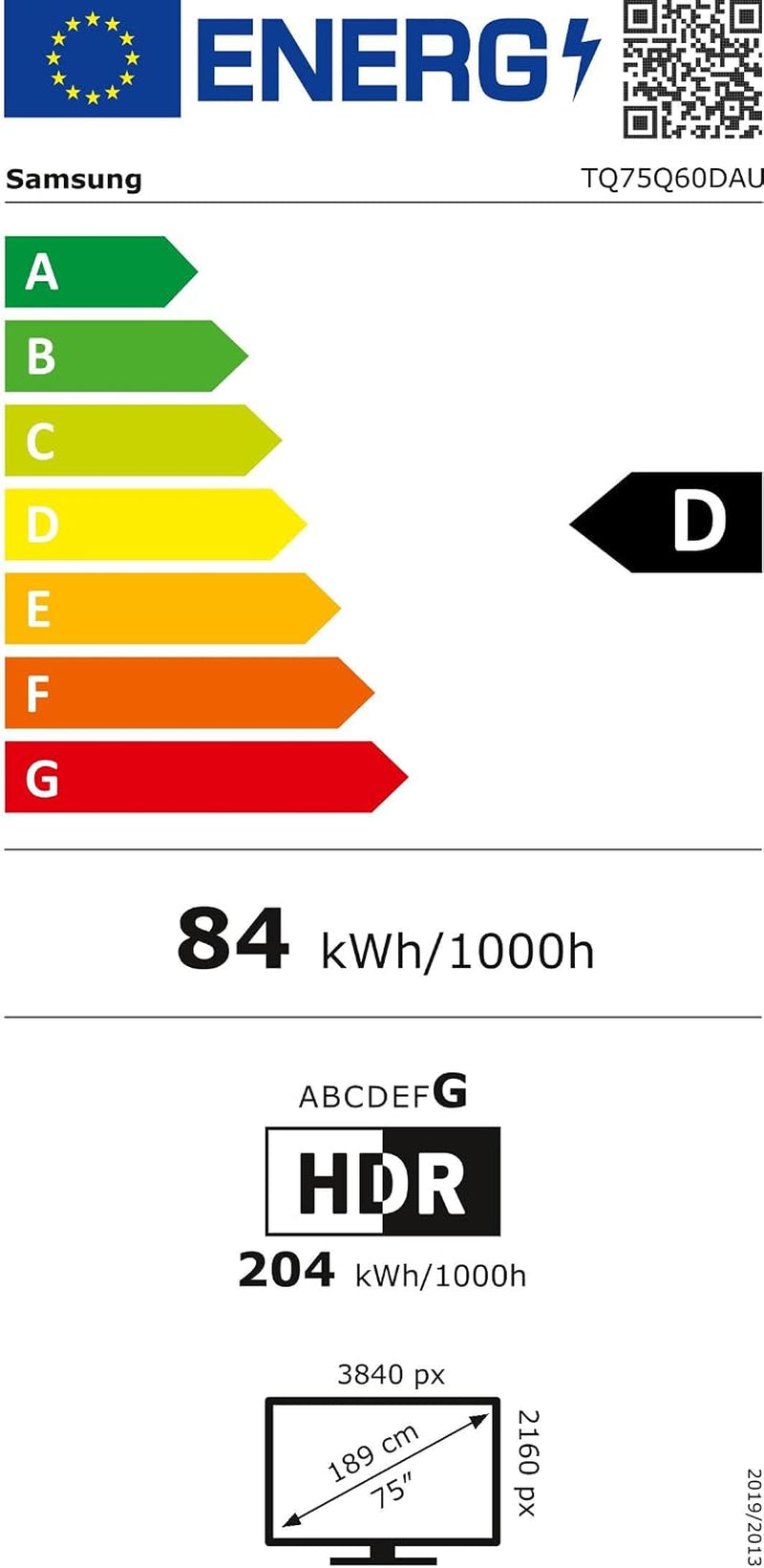 TV QLED 4K 2024 75Q60D Smart TV De 75" Avec plus D'1 Milliard De Couleurs, Couleurs Certifiées, Le Meilleur Smart TV Et Contrôlez Votre Maison Avec Smartthings