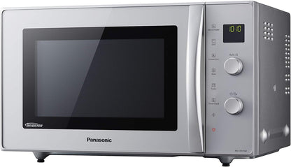 NN-CD575MEPG | Four 3 En 1 Combiné, 27L, Inverter, Chaleur Tournante À 100-220°C, Gril Quartz 1300W, Micro-Ondes 1000 W, Plat Crispy, Plateau Tournant 34 Cm, Argent – Version FR