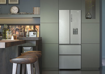 B3FE742CMJW Réfrigérateur Combiné FD 70 Série 5 - 458L (Réfrigérateur 307L + Congélateur 151L), Hauteur : 190 Cm, 296 Kwh/An, ABT, Myzone Pro, Humidity Zone, Distributeur Eau, Classe E