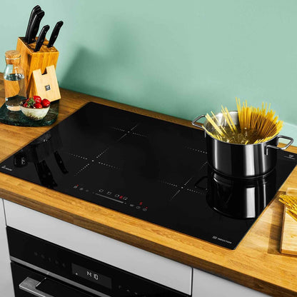 IH87704RL 77 Cm Induction Plate | Free-Standing Induction Plate | Frameless | 4 Zones | 9 Levels | 9 Levels | Fast Heating | Touch Slider | Shut-Off Timer