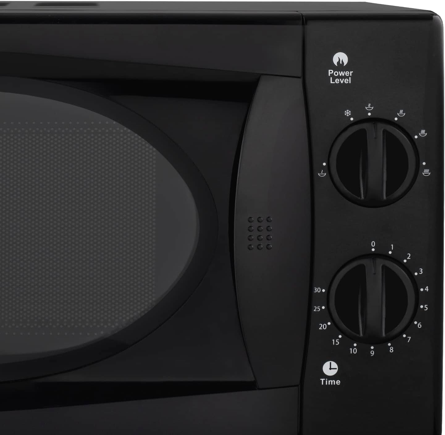 Micro-Ondes Compact 20L VIO6B Noir, Puissant 700W, Plateau Tournant 24,5Cm, Multifonction 5 Niveaux De Chauffe Et Fonction Décongélation, Minuterie Jusqu'À 30Min, Rapide, Plan De Travail