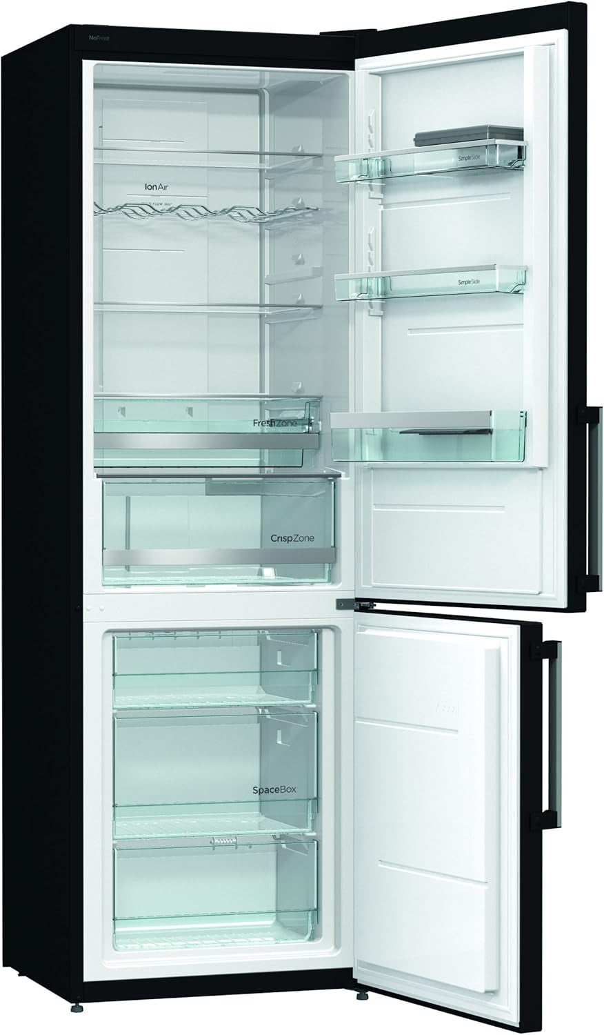 NRK6192MBK Autonome 222L 85L A++ Noir Réfrigérateur-Congélateur - Réfrigérateurs-Congélateurs (Autonome, Bas-Placé, A++, Electrique, Noir, SN-T)
