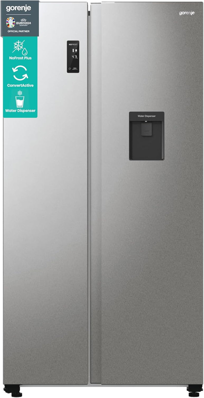NRR 9185 EAXLWD Réfrigérateur-Congélateur Côte À Côte, Fabriqué En Europe, EEK E, Nofrostplus, Compresseur Inverseur, Crisp Zone, Convertactive Zone, Fastfreeze, 70", Acier Inoxydable