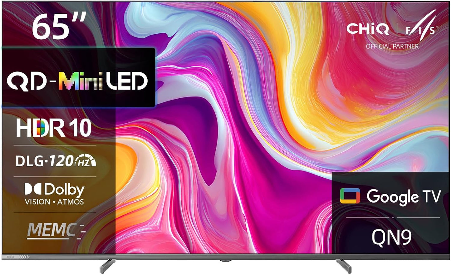 TV Mini QLED 4K 65 Pouces Local Dimming (M65QA9) | Gaming DLG 120Hz, MEMC 60Hz, Support HDR10, Chromecast Intégré