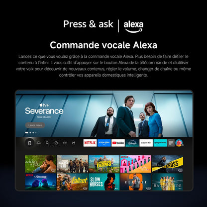 TV F 50, 127 Cm (50 Pouces), 4K UHD, Smart TV, Fire OS8, Contrôle Vocal Alexa, HDR10, MEMC, 60Hz Avec 120Hz Game Boost Mode, 2Go+32Go, Compatible Avec Apple Airplay