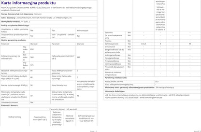 Bomann Réfrigérateur 133L Blanc Vs2185-1-Blanc, Capacité Nette : 133 Litres, Éclairage Intérieur À DEL, Contrôle De La Température En Continu, 3 Clayettes En Verre