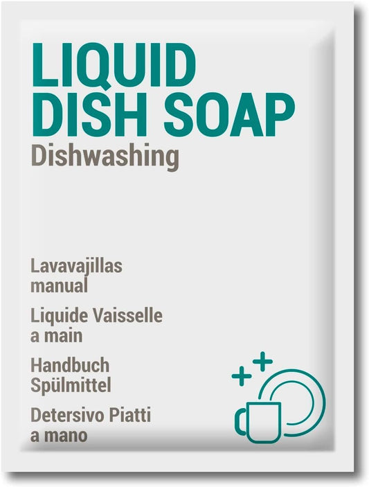 GPQ - Lave-Vaisselle À Dosettes Liquides | 250 Unités X 15 Ml | Détergent Pour Lavage Manuel De Vaisselle | Dégraissant / Dégraissant | Sans Parabènes | Amenities D'Appartement, Airbnb, Camping,
