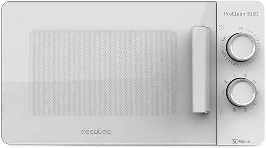 Proclean 3020. Micro-Onde Blanc Avec Revêtement Ready2Clean, Technologie 3Dwave, Input 1150W, Output 700W, 20L, 6 Modes.