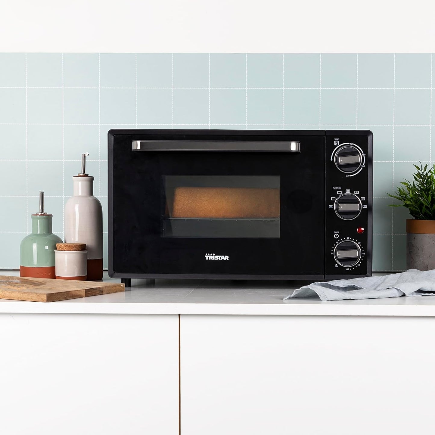 Four À Convection, 1500 Watt, 28 L, Minuterie 60 Min, Avec Lampe Intérieure, Porte À Double Vitrage, Thermostat Réglable Jusqu’À 230°C, Accessoires Inclus, OV-3625