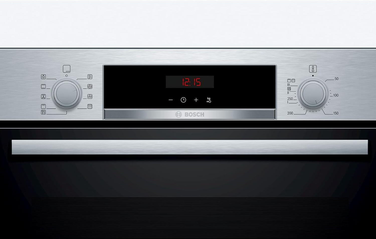 HBA573BS1 Série 4 Four Encastré A, 71 L, En Acier Inoxydable, Porte Rabattable, Écran LED, 5 Types De Chauffage, Autopilot 10, Pyrolyse, Air Chaud 3D