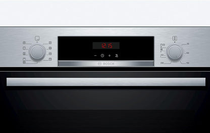 HBA573BS1 Série 4 Four Encastré A, 71 L, En Acier Inoxydable, Porte Rabattable, Écran LED, 5 Types De Chauffage, Autopilot 10, Pyrolyse, Air Chaud 3D
