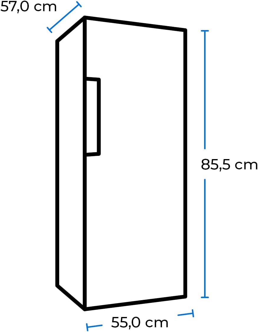 Exquisit KS16-V-040E Réfrigérateur Autoportante 127 L E Blanc