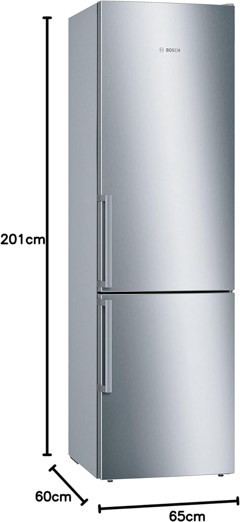 KGE398IBP - Série 6, Réfrigérateur Combiné Pose-Libre, 201 X 60 Cm, Inox anti Trace De Doigts