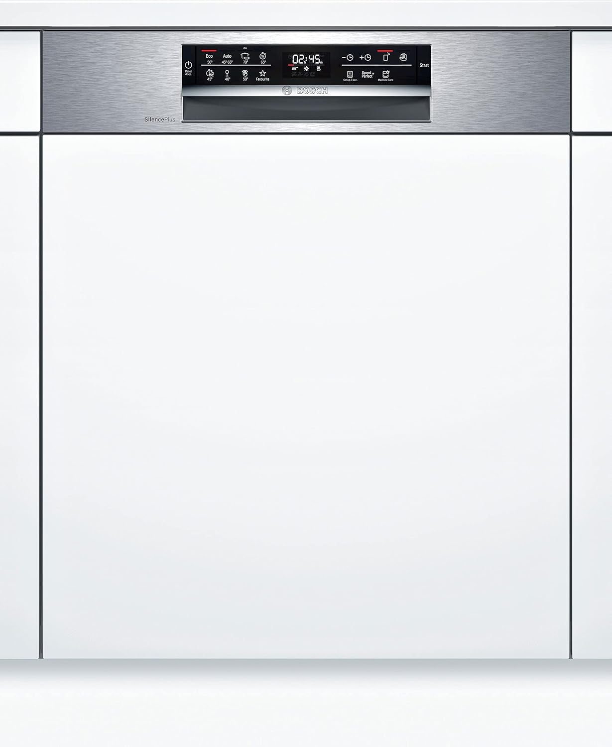 SMI6ECS93E - Série 6 - Lave-Vaisselle Encastrable Avec Bandeau - Home Connect - 13 Couverts - Silence plus 40 Db - Metallic