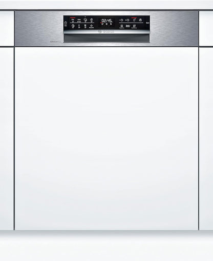SMI6ECS93E - Série 6 - Lave-Vaisselle Encastrable Avec Bandeau - Home Connect - 13 Couverts - Silence plus 40 Db - Metallic