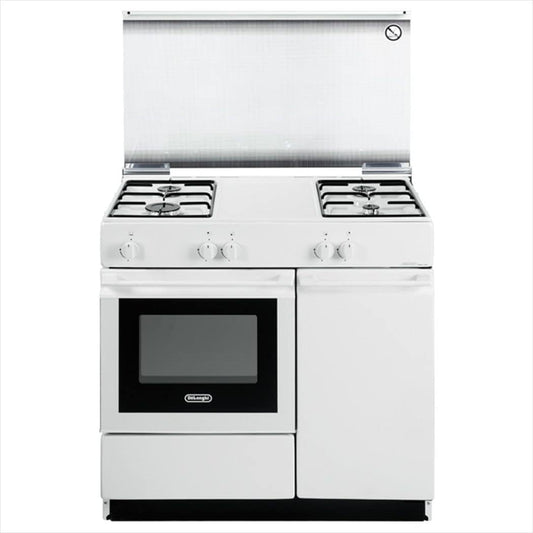 De Longhi Cuisine SGW-854N À Gaz 4 Feux Et Four À Gaz Couleur Blanche